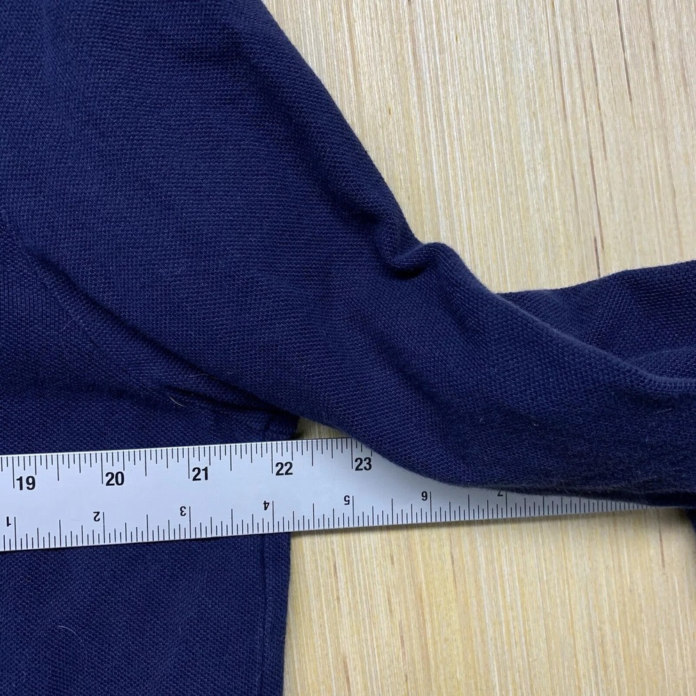 Polo Ralph Lauren Shirt Adult Large Blue Long Sleeve Men's Big Pony Hooded Crest - Picture 12 of 14